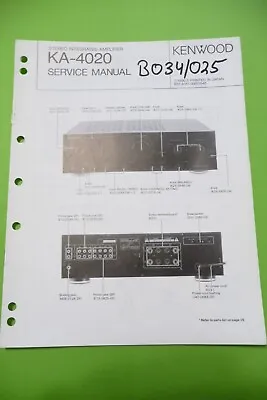 Kaufen Service Manual-Anleitung Für Kenwood  KA-4020 ,ORIGINAL • 12€