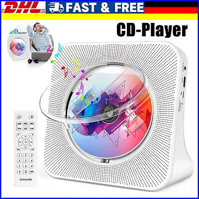 Kaufen Tragbarer CD Player Bluetooth Eingebauten HiFi Lautsprechern Desktop-CD-Player • 41.39€