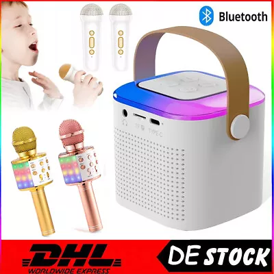 Kaufen Profi Karaoke Set Anlage Bluetooth Karaoke Lautsprecher Machine Mit 2 Mikrofonen • 18.99€