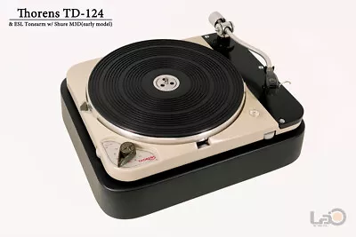 Kaufen Thorens TD-124 Plattenspieler + Sockel & Esl S-1000 Tonarm W / Shure M3D Set • 6,632.30€