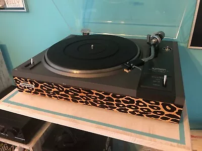 Kaufen Turntable Pioneer PL-112D Vintage 80s Velvet Leopard, Vinyl Record Player DIY • 110€