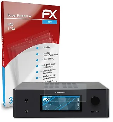 Kaufen AtFoliX 3x Displayschutzfolie Für NAD T 778 Schutzfolie Klar Folie • 9.39€