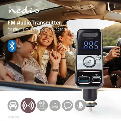 Kaufen Kfz Audio FM Transmitter USB Ladegerät Digital Sender Smartphone Radio Adapter • 29.99€