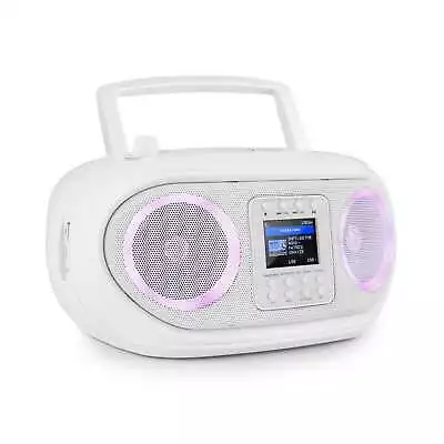 Kaufen *B-WARE* Internetradio Boombox Stereoanlage DAB+ Radio MP3 CD Player LED • 53.99€