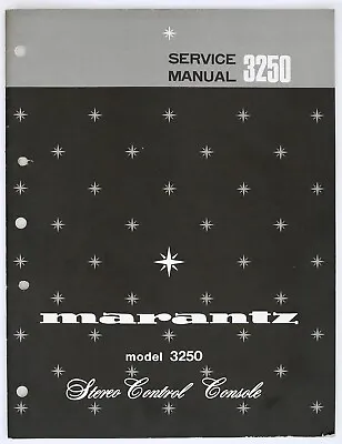 Kaufen Original MARANTZ 3250 Stereo PreAmplifier Service-Manual/Diagram/Parts List O164 • 49.50€