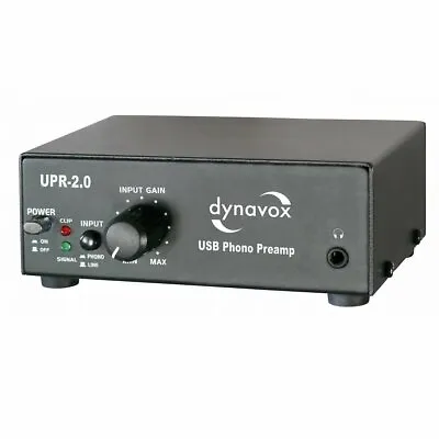 Kaufen Dynavox USB-Phono-Vorverstärker Entzerrer UPR-2.0 Für MM-Systeme Schwarz • 69€