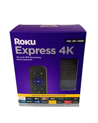 Kaufen Roku Express 4K Streaming Media Player - Schwarz - Fernsehen HDR | NEU & OVP • 32.99€