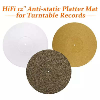 Kaufen Acryl / Gummi 12  Plattenspieler Plattenteller Matte Slip Mat Antistatisches Pad • 33.31€