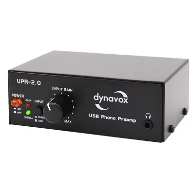 Kaufen Phono-Vorverstärker Mit USB, Dynavox UPR-2.0 Entzerrer, Vorverstärker, Schwarz • 69€