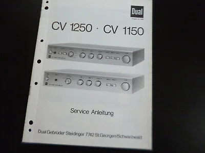 Kaufen Original Service Manual Schaltplan Dual CV 1250 CV 1150 • 11.90€