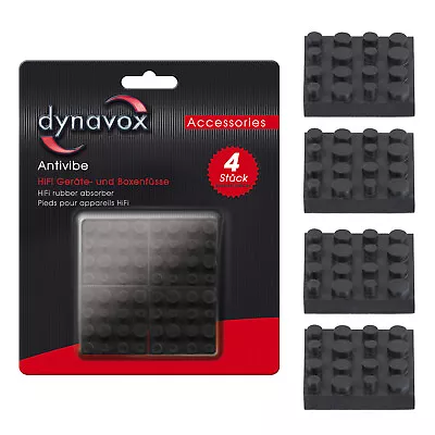 Kaufen  Dynavox Antivibe HiFi Geräte- Und Boxenfüsse 4er-Set Gummi Füße Quadr. 40x40mm • 5.99€
