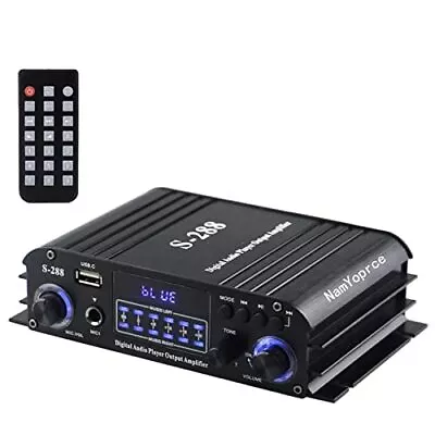 Kaufen S-288 4 Kanal Bluetooth 5.0 Heim Audio Verstärker, RMS 45 Wx4, Max 600 W HiFi Stereo • 67.46€