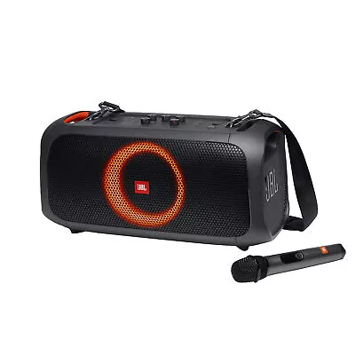 Kaufen JBL PartyBox On-The-Go Party-Lautsprecher JBL Pro Sound Kabelloses Mikrofon IPX4 • 249.17€