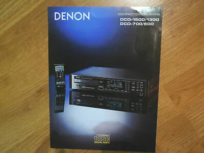 Kaufen Denon DCD 500 700 1300 1500 CD Player Katalog Flyer Broschüre Prospekt Anleitung • 1€