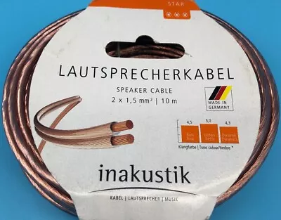 Kaufen Inakustik Star Serie, 2x1,5mm² Lautsprecherkabel-Ring 10,0m, UVP 21,99 € • 12.49€
