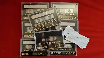 Kaufen Audiokassetten ► BASF CR-S II 90 ◄ Tapedeck Musik Cassetten 8 STÜCK! Sehr Gut! • 1€