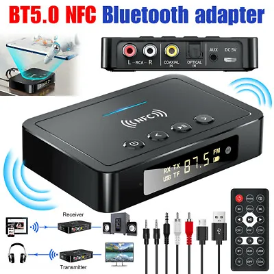Kaufen 3 In 1 Bluetooth 5.0 Empfänger Transmitter Receiver NFC HiFi Stereo Adapter AUX • 27.99€