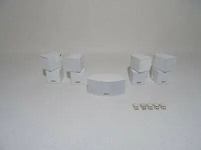 Kaufen BOSE SET 4+1 Jewel Lautsprecher +horizontaler Center Weiß F. Heimkino+Adapter L1 • 485.50€