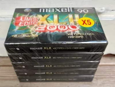 Kaufen 5 X MAXELL XLII 90 C90, Limited Edition 2000, MC Audio Cassette Tape Neu/ovp  • 89€