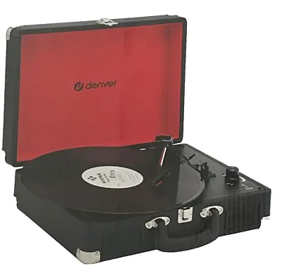 Kaufen Denver VPL-120Black Portabler Plattenspieler USB Digitalisierungsfunktion Vinyl • 44.99€