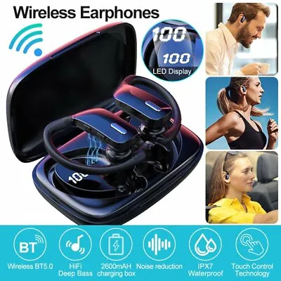 Kaufen TWS Bluetooth5.0 Kopfhörer Handy Stereo Sport Kabellos HiFi Headset Mit Mikrofon • 24.29€