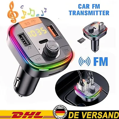 Kaufen Bluetooth 5.0 FM Transmitter, Car Radio, USB Type-C Adapter Hands-free Car Kit • 14.99€