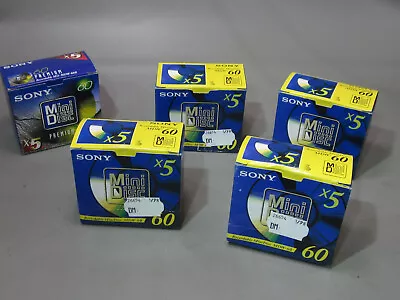 Kaufen 5 Minidisc Sony  Leer Kartons      MD  60 Min   Rar ( ) • 29.95€