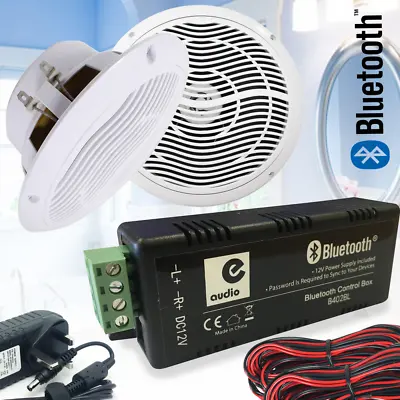 Kaufen UKDJ 80w Wireless Bluetooth Zuhause Badezimmer Feuchtigkeitsbeständig Decken Lautsprecher Kit • 38.88€