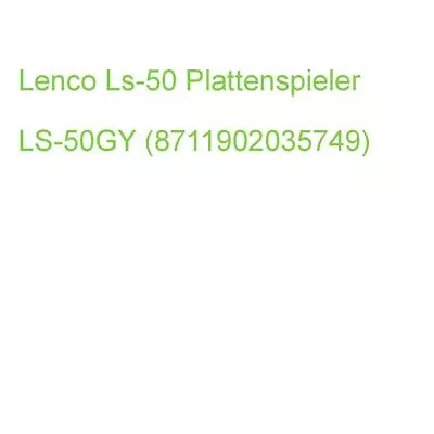 Kaufen Lenco Ls-50 Plattenspieler Grau LS-50GY (8711902035749) • 141.89€