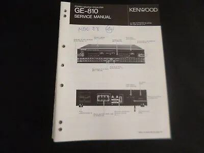 Kaufen Original Service Manual Schaltplan Kenwood GE-810 • 11.90€