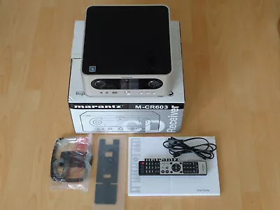 Kaufen Marantz M-CR603 CD Tuner Player Receiver DAB IPod USB Silber Alu Stereo Radio • 120€