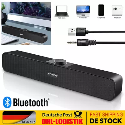 Kaufen Kompakt Lautsprecher Hi-Fi Stereo Speaker Bluetooth Für Computer PC Laptop USB • 17.99€