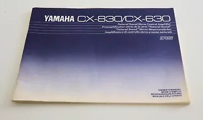 Kaufen Manuali Utente YAMAHA CX830 CX630 + YAMAHA AX596 • 9€