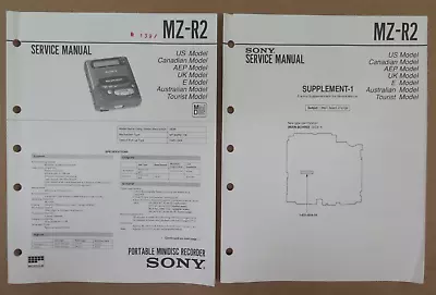 Kaufen Sony MZ-R2 Portable Minidisc Recorder MD Original Service Manual Englisch • 45€