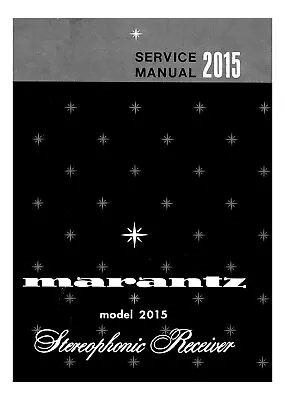 Kaufen Service Manual-Anleitung Für Marantz 2015  • 12€