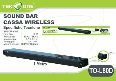 Kaufen Soundbar TeKone To-L80D Hifi 5.1 Speaker Bluetooth Home Theatre Tv Audio 60W Hsb • 79.99€