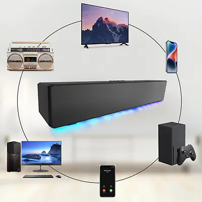 Kaufen Wireless Bluetooth TV Lautsprecher Tisch Subwoofer Heimkino System Lautsprecher • 26.99€