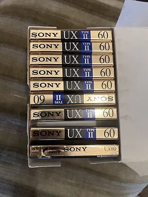 Kaufen SONY UX 60  Type 2  Neu New Cassette Tape LeerKassette 9 Stück • 69€