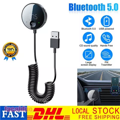 Kaufen FM Transmitter Bluetooth 5.0 Auto Radio Adapter KFZ Freisprechanlage MP3 Player！ • 14.81€