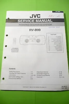 Kaufen Service Manual-Anleitung Für JVC RV-B99  ,ORIGINAL ! • 12€