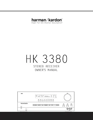 Kaufen Bedienungsanleitung-Operating Instructions Für Harman Kardon HK 3380  • 10€