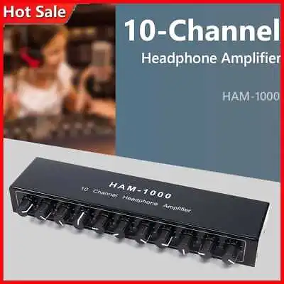 Kaufen 10-Kanal-Audioverteiler 1 In 10 Out Stereo-Kopfhörerverstärker (KEIN Adapter) • 38.31€
