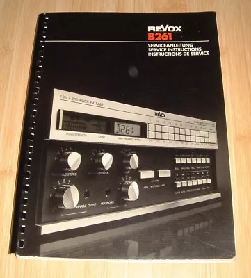 Kaufen STUDER REVOX SERVICEANLEITUNG Für B261  Synthesizer FM Tuner • 35€