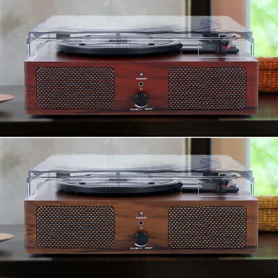 Kaufen Plattenspieler Vinylspieler Bluetooth Musikanlage Holzoptik USB Lautsprecher  • 66.99€