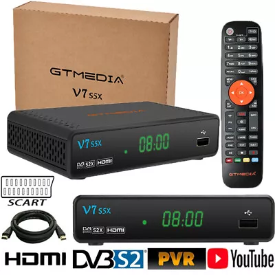 Kaufen Full HD DVB-S2/S2X Sat Receiver Digital TV FTA USB WiFi 1080P PVR HEVC 265 HDMI • 24.99€