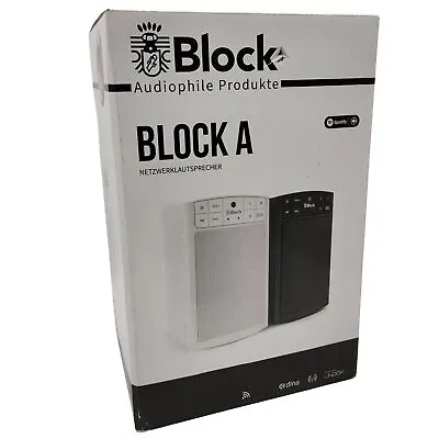 Kaufen AudioBlock Netzwerklautsprecher Block A Schwarz Neuware Multiroom Streaming Büro • 149€