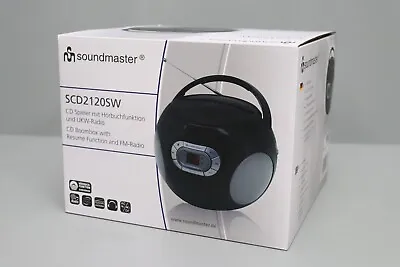 Kaufen Soundmaster SCD2120SW CD Spieler Player Mit Hörbuchfunktion & UKW-Radio, Schwarz • 34.97€