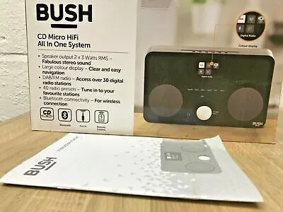 Kaufen Bush All-in-One CD Player Bluetooth Micro System Digital DAB FM Radio Tuner AUX • 64.83€