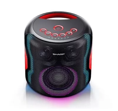 Kaufen SHARP Tragbarer Party Lautsprecher Mit Bluetooth Musik Streaming 130 W IPX5 PS-919 (BK) • 98.99€