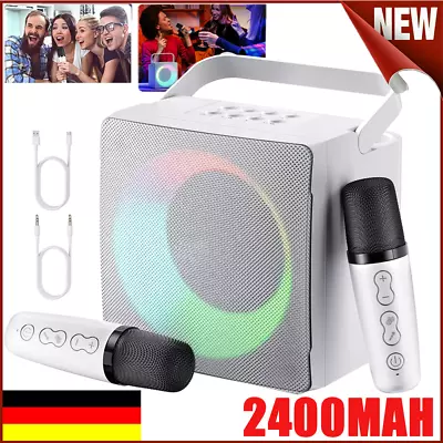 Kaufen Profi Karaoke Set Anlage Bluetooth Karaoke Lautsprecher Machine Mit 2 Mikrofonen • 39.99€